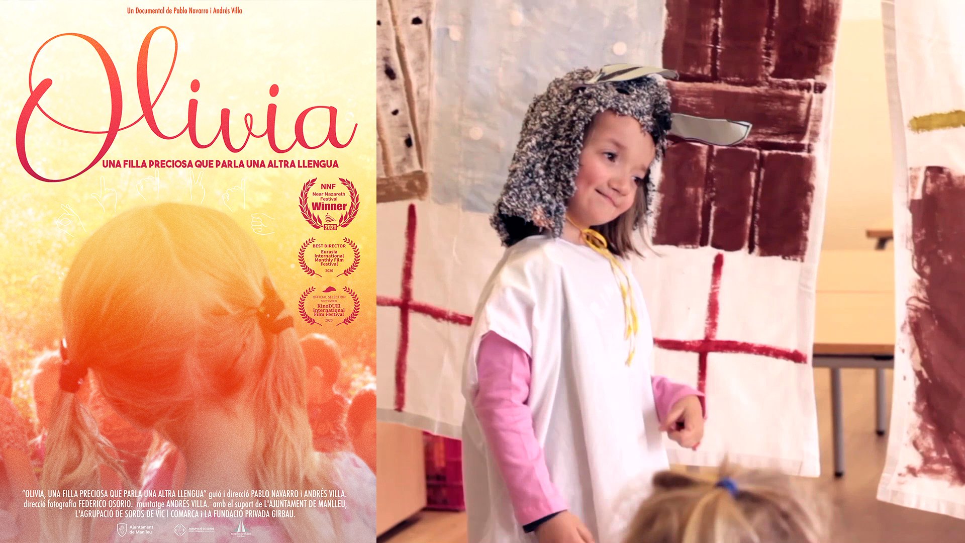 Olivia, una filla preciosa que parla una altra llengua